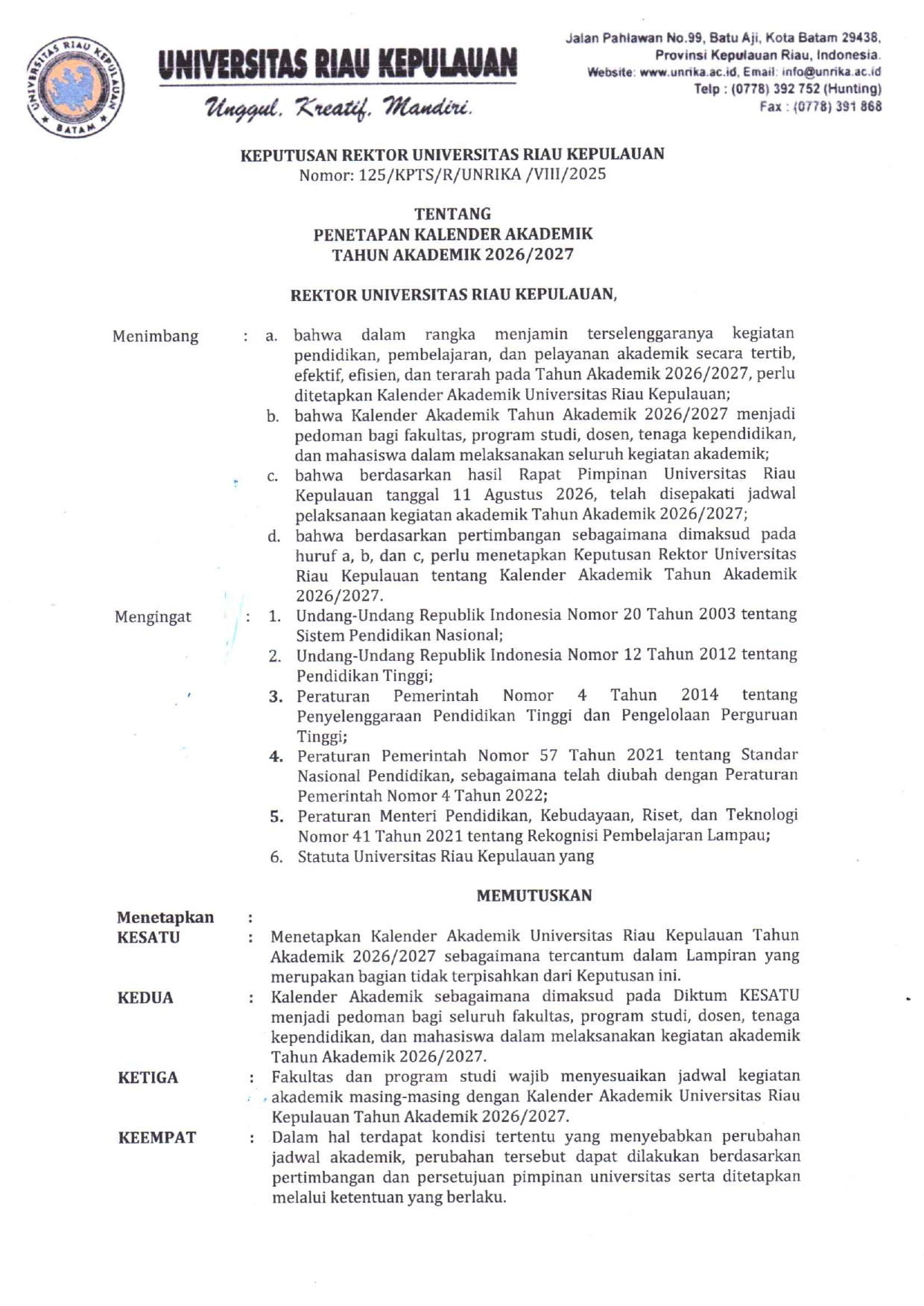penetapan kalender akademik 2026 2027 page 0001