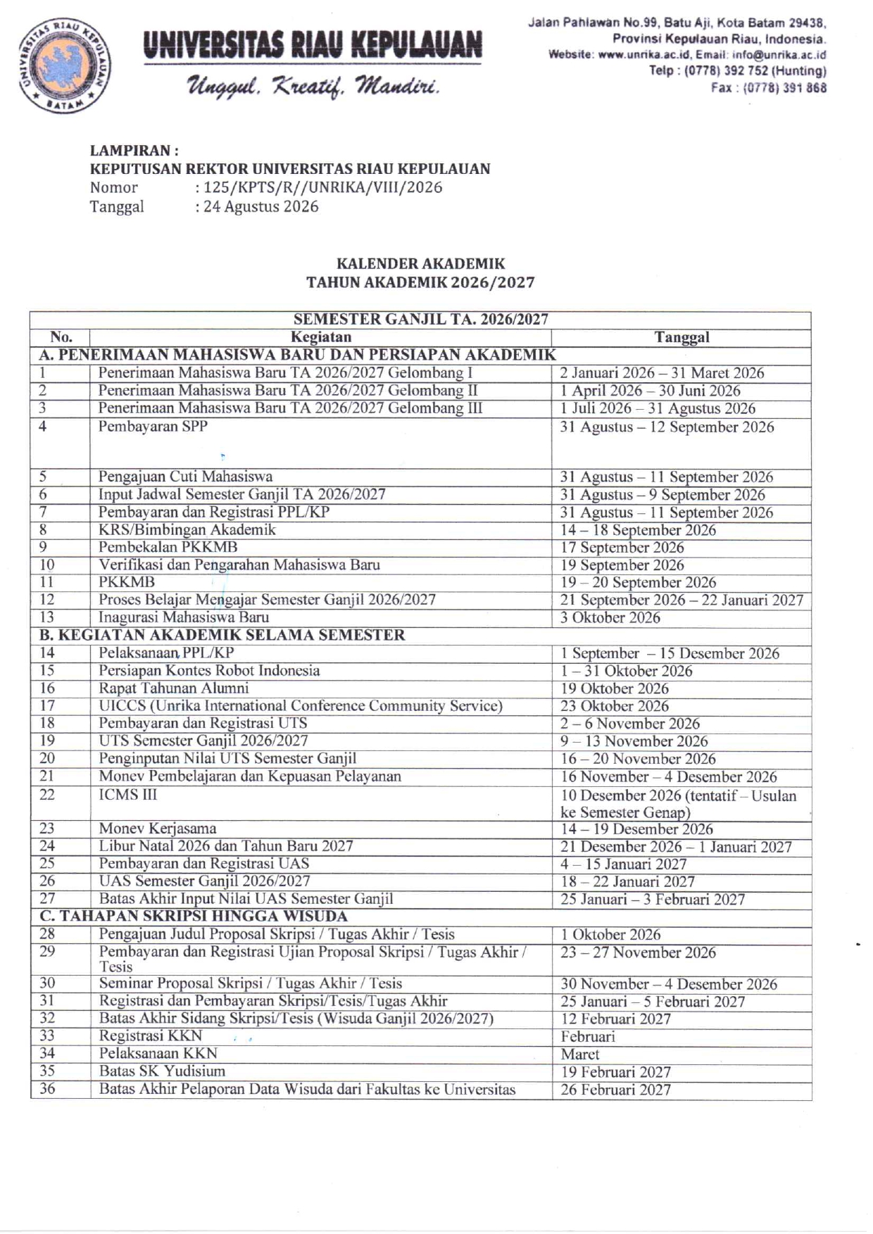 penetapan kalender akademik 2026 2027 page 0003
